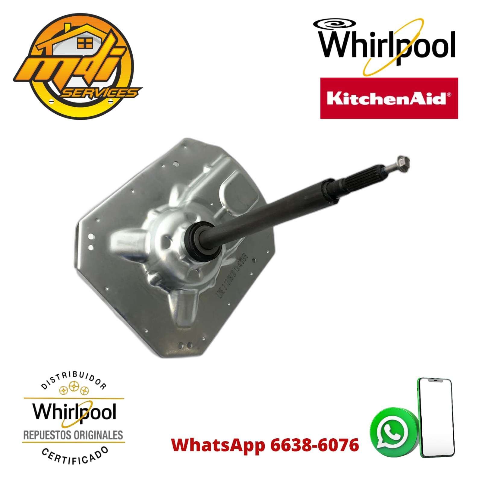 TRANSMISIÓN DE LAVADORA  WHIRLPOOL W10473144 W11255272
