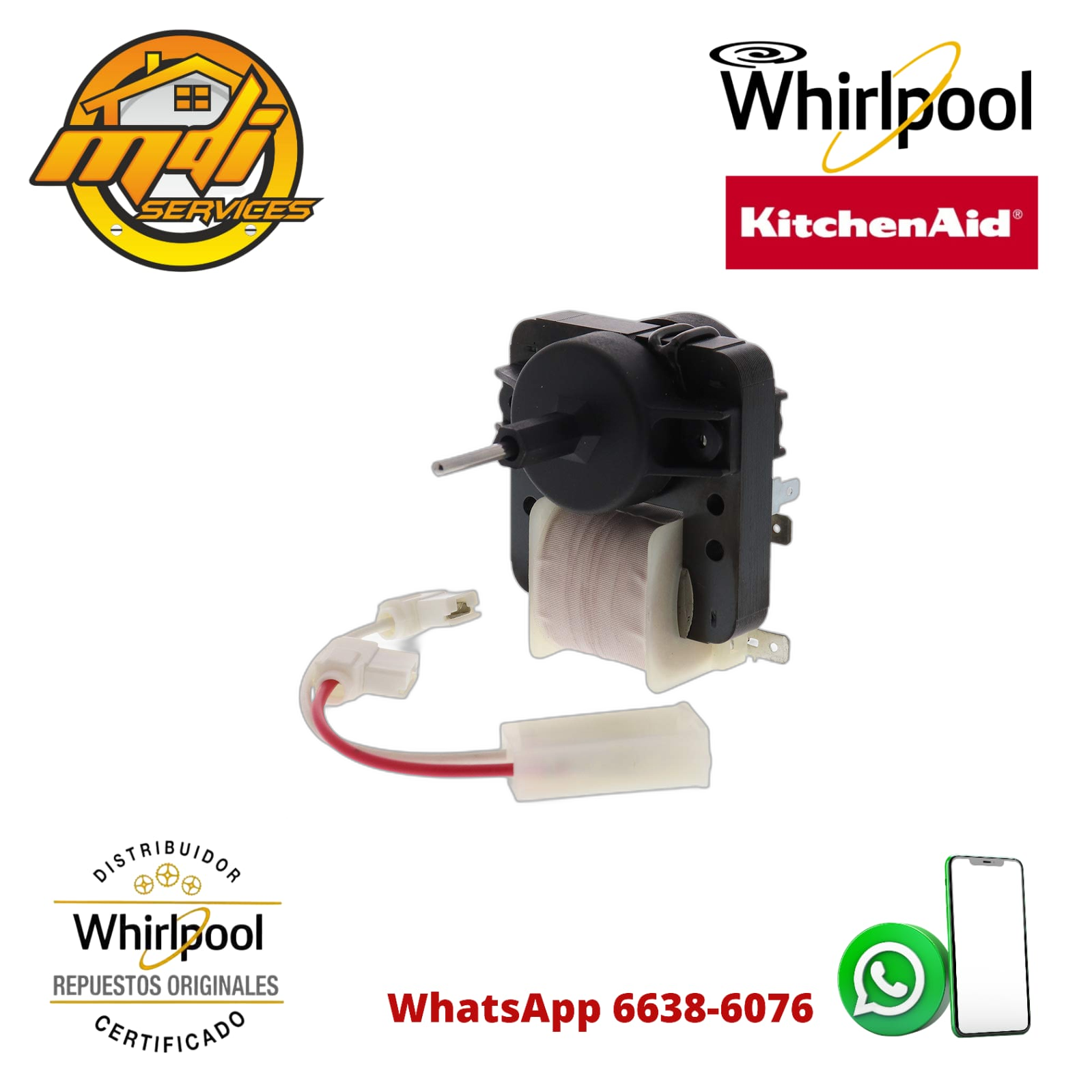 FAN MOTOR EVEPORADOR NEVERA WHIRLPOOL 4389144