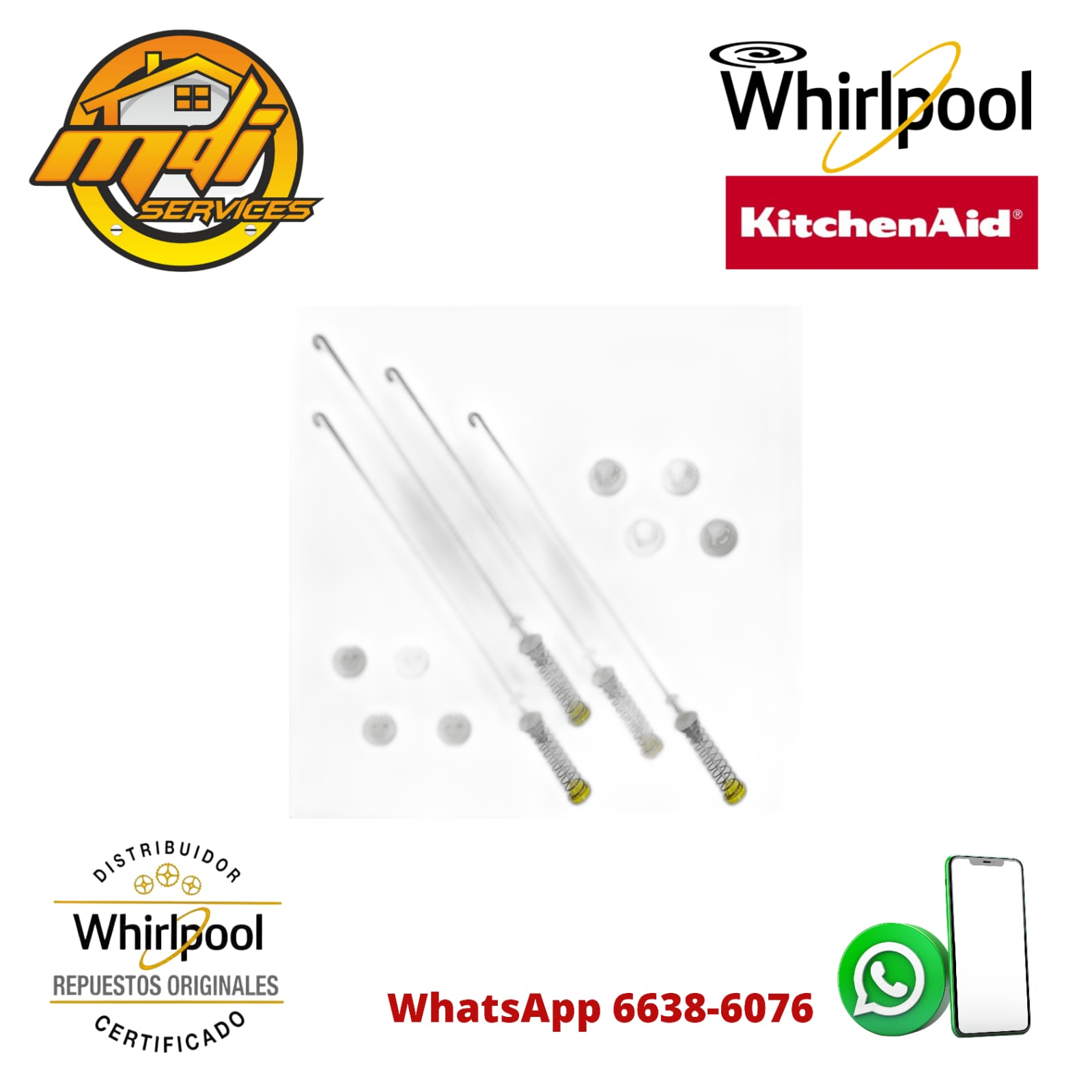 SUSPENSION LAVADORA WHIRLPOOL ORIGINAL W10780045 W910010083