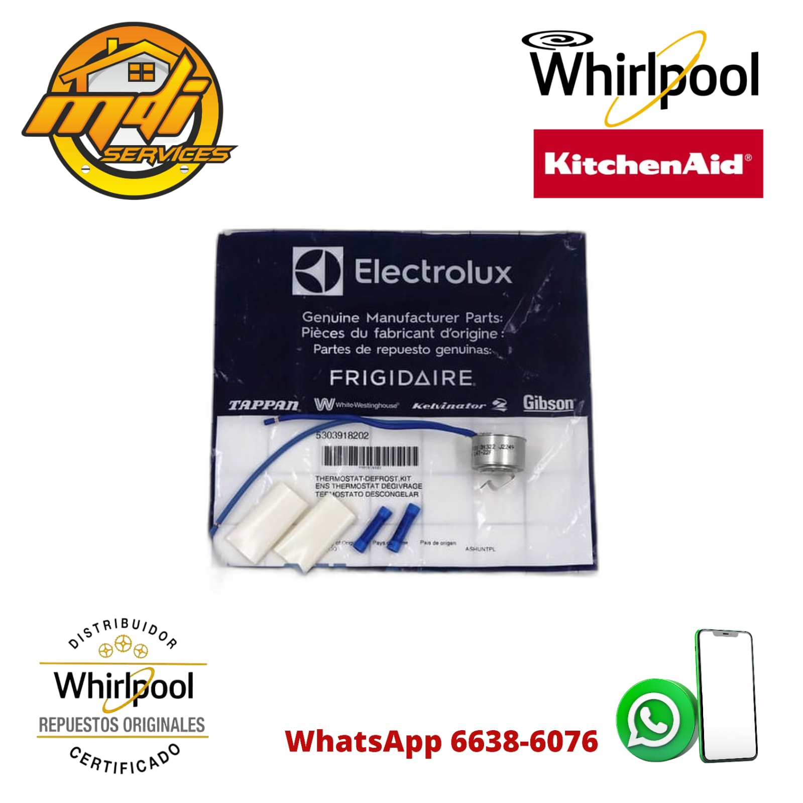 KIT TERMICO CONGELADOR NEVERA FRIGIDAIRE 5303918202