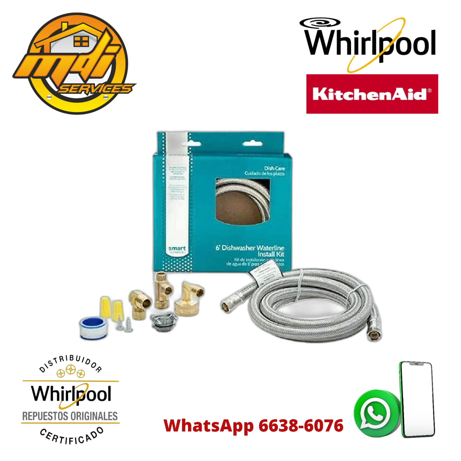 KIT INSTALACION LAVAPLATOS FRIGIDAIRE 5304504505