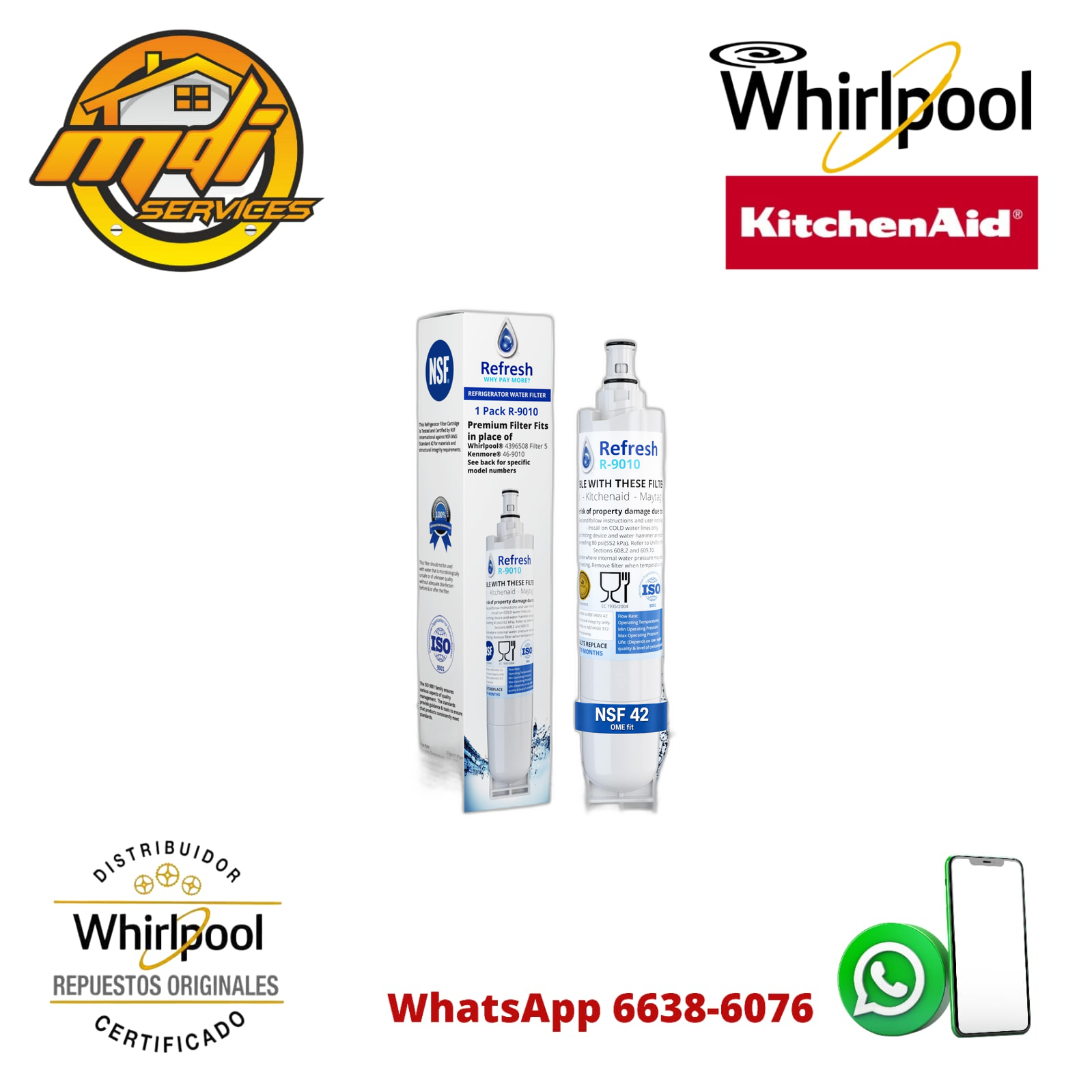 FILTRO NEVERA WHIRLPOOL ORIGINAL