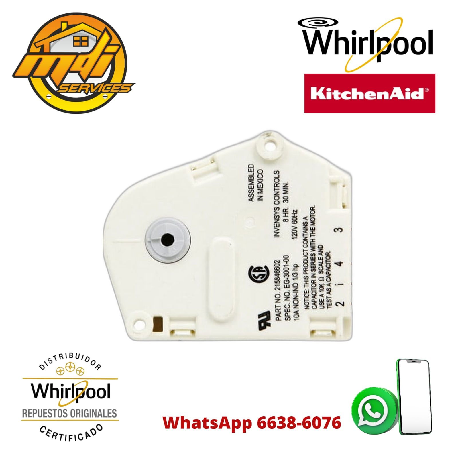 TIMER 8 HORAS NEVERA FRIGIDAIRE 215846602