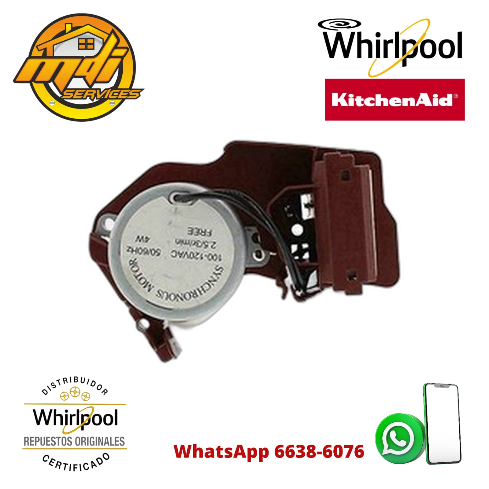 ACTUADOR LAVADORA WHIRLPOOL ORIGINAL