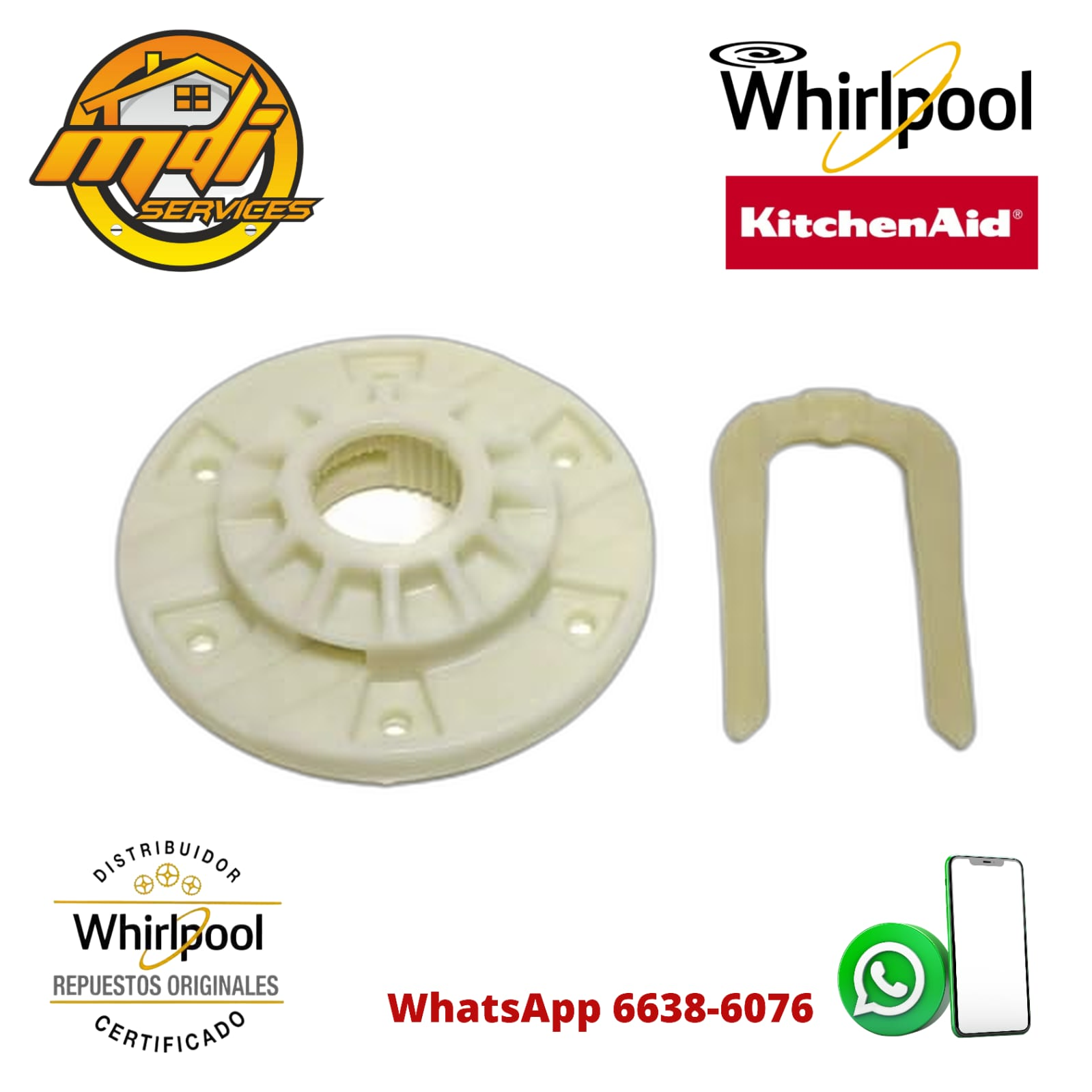 HUB DE LAVADORA WHIRLPOOL ORIGINAL W10528947 W910010058