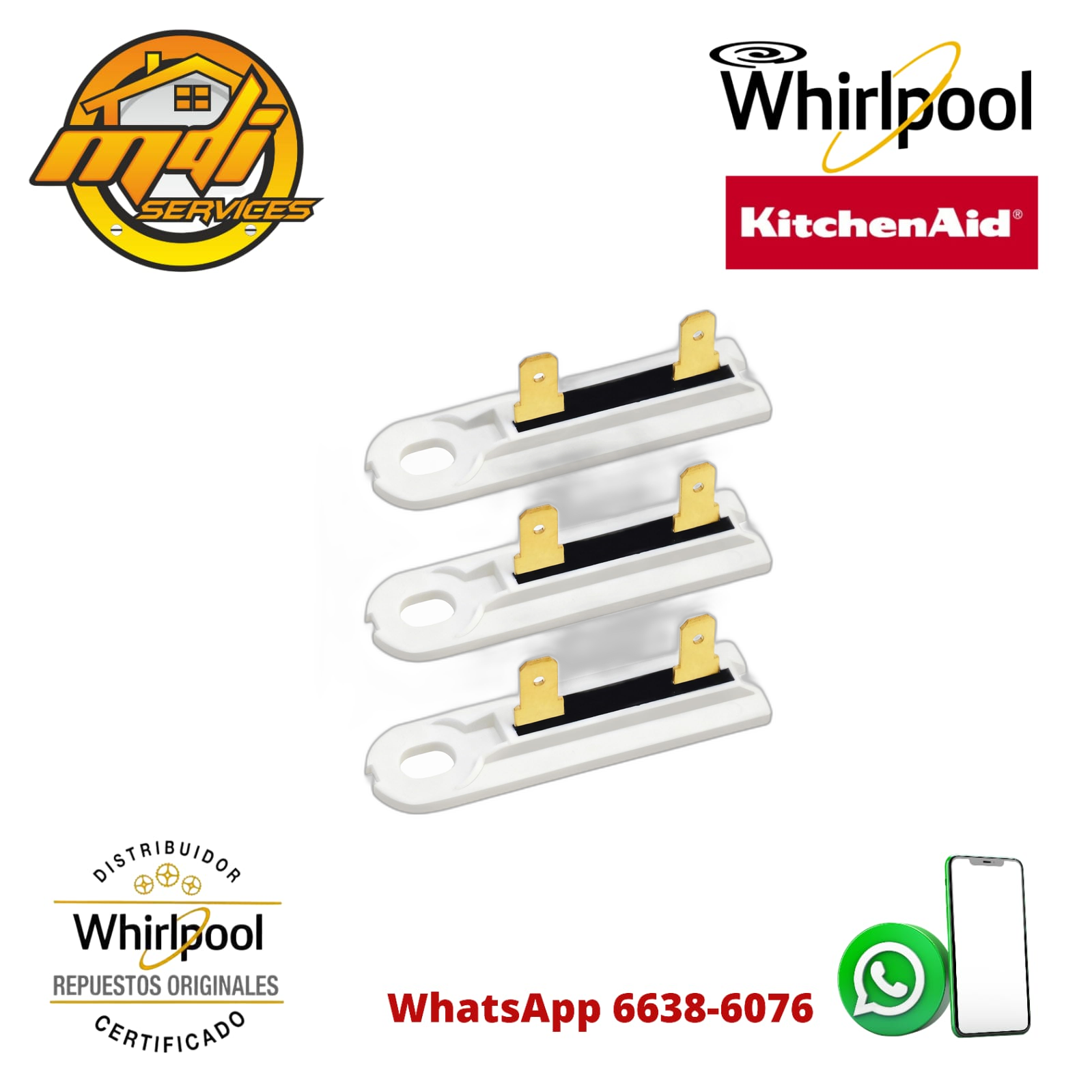 TERMICO PARA SECADORA WHIRLPOOL ORIGINAL 