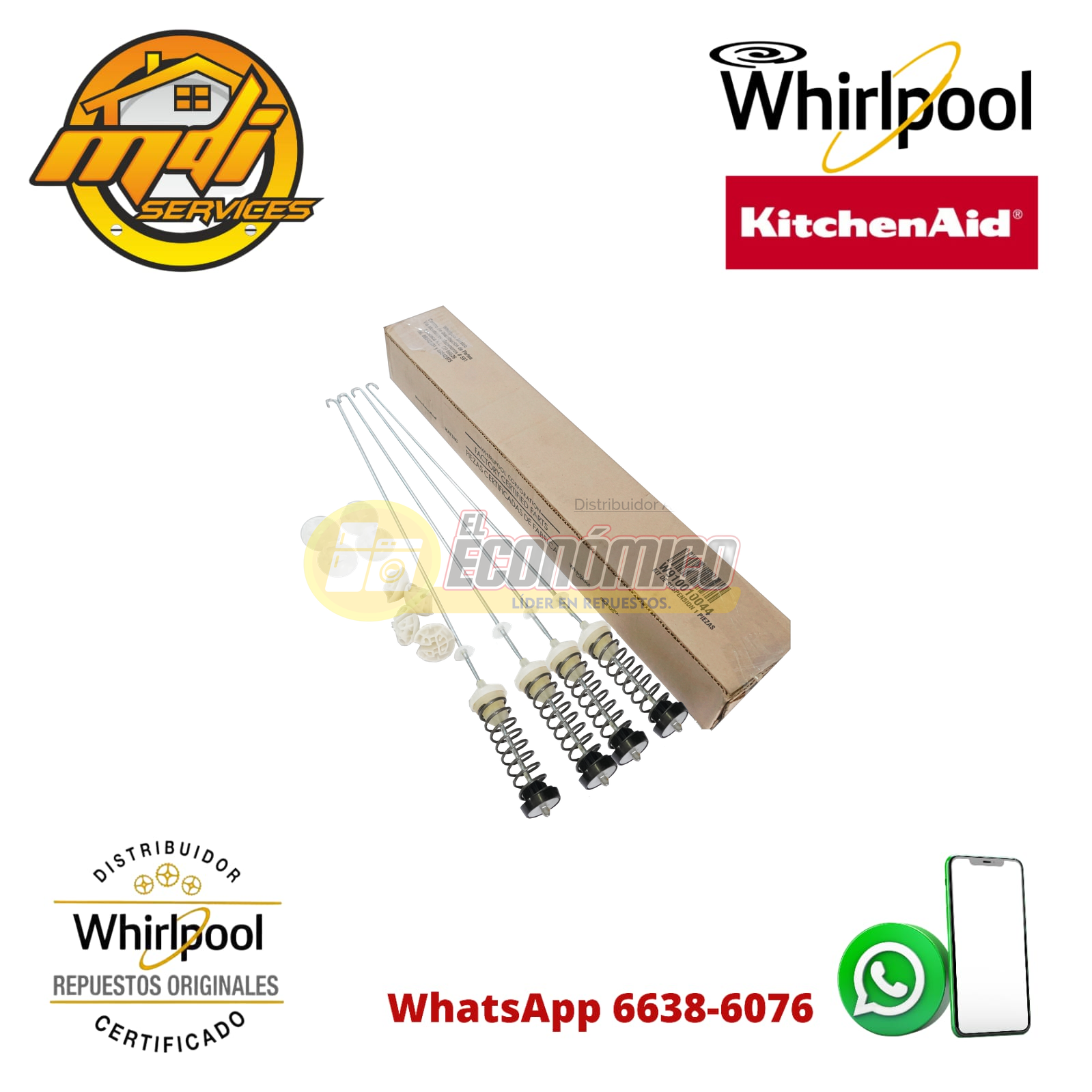 SUSPENSION LAVADORA WHIRLPOOL ORIGINAL FSP W10780048 W910010044