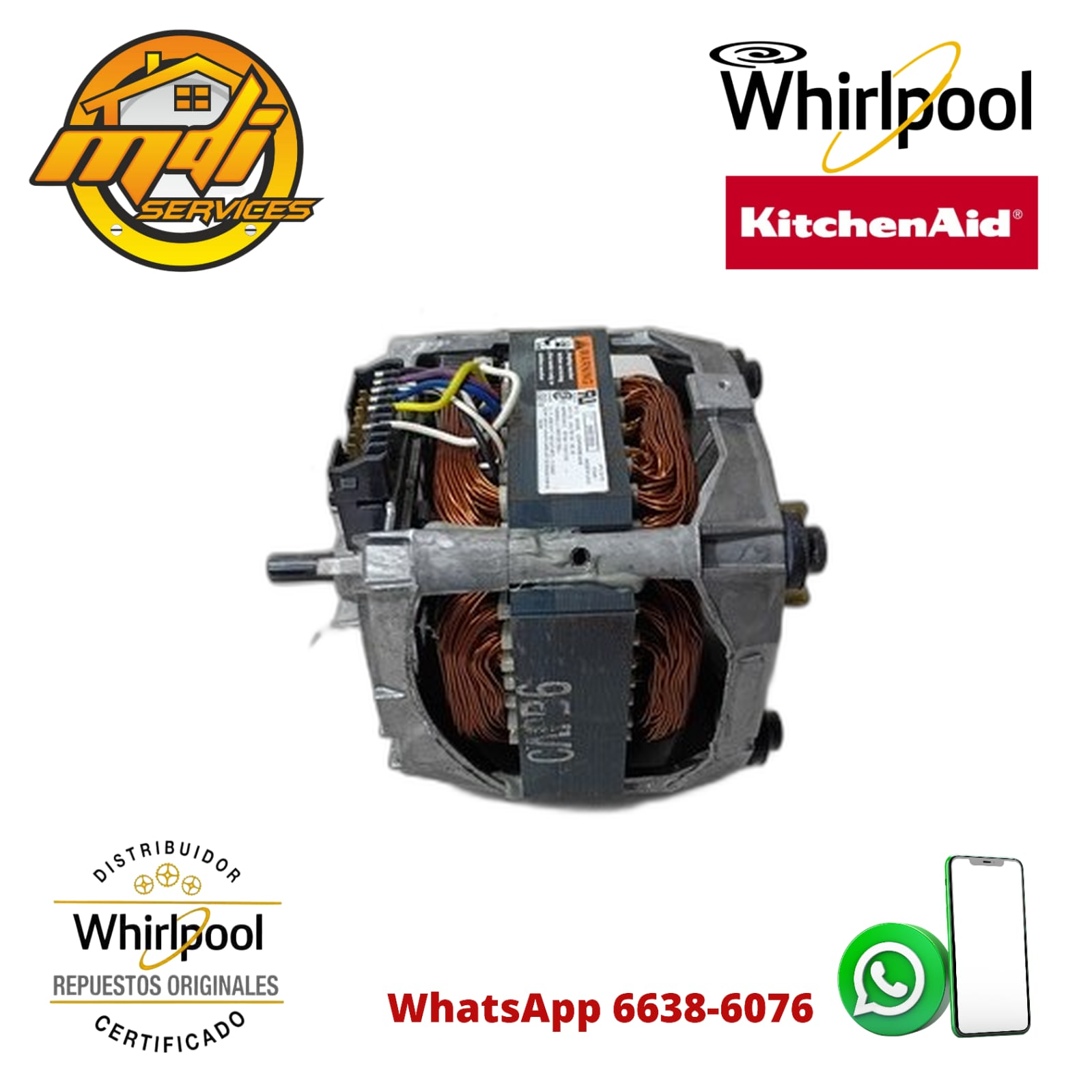MOTOR LAVADORA WHIRLPOOL ORIGINAL FSP 661600
