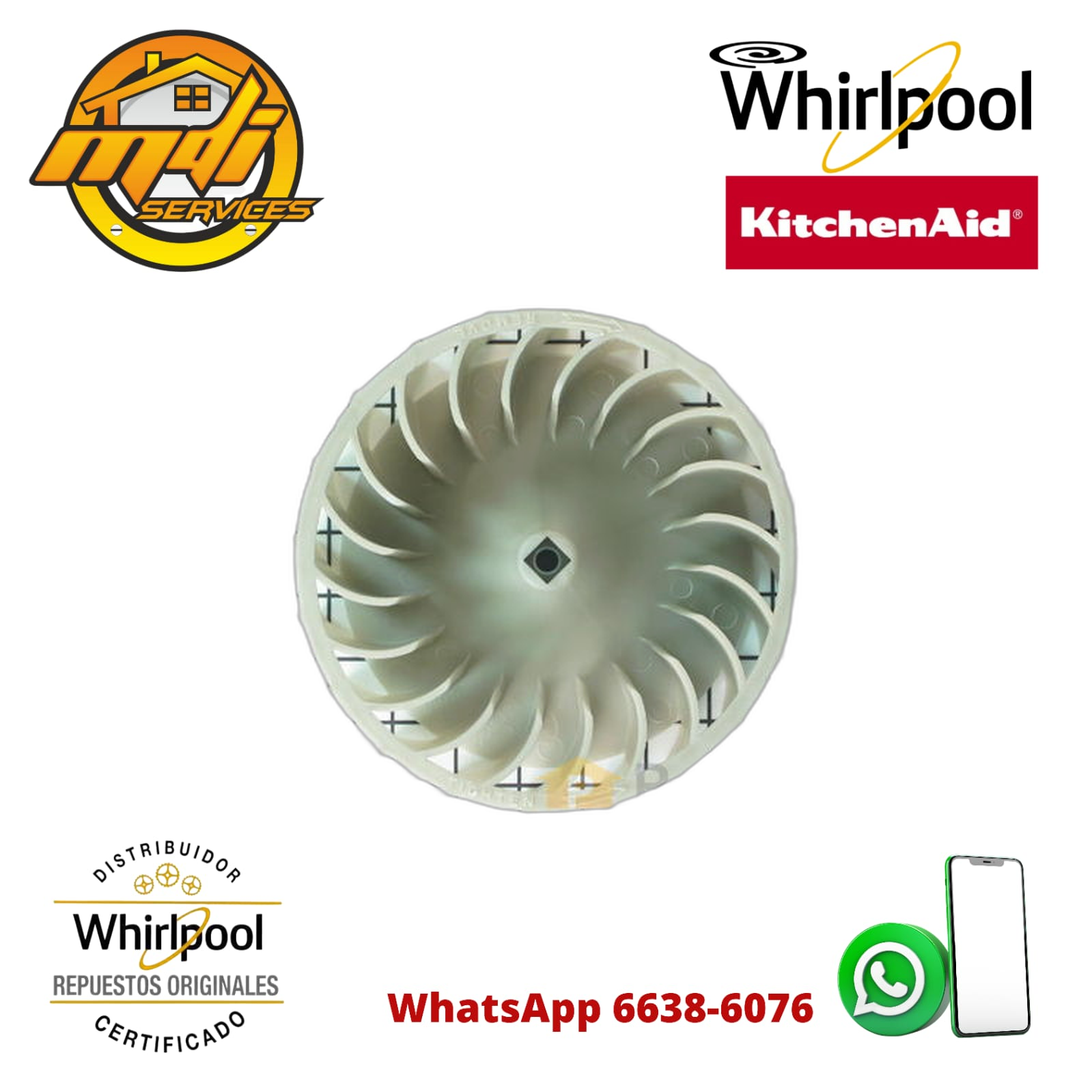 TURBINA SECADORA WHIRLPOOL 697772 ORIGINAL FSP