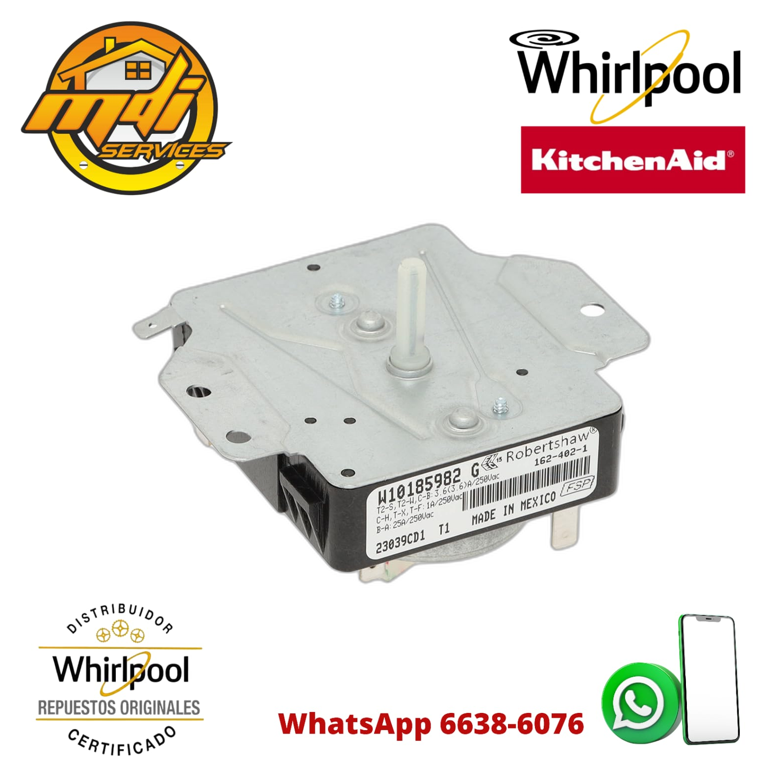 TIMER SECADORA WHIRPOOL ORIGINAL FSP W10185982