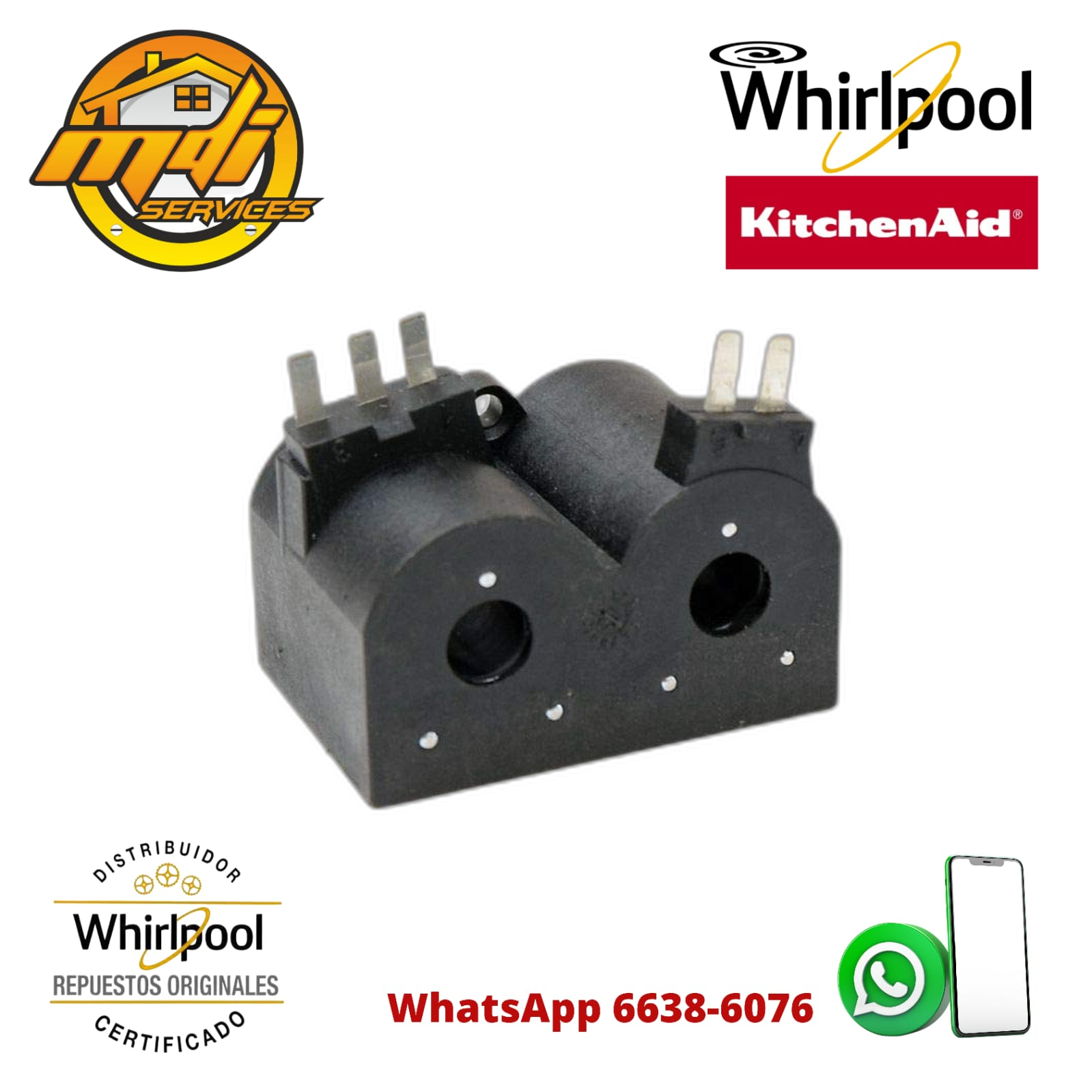 SELENOIDES SECADORA WHIRLPOOL ORIGINAL FSP W10368268