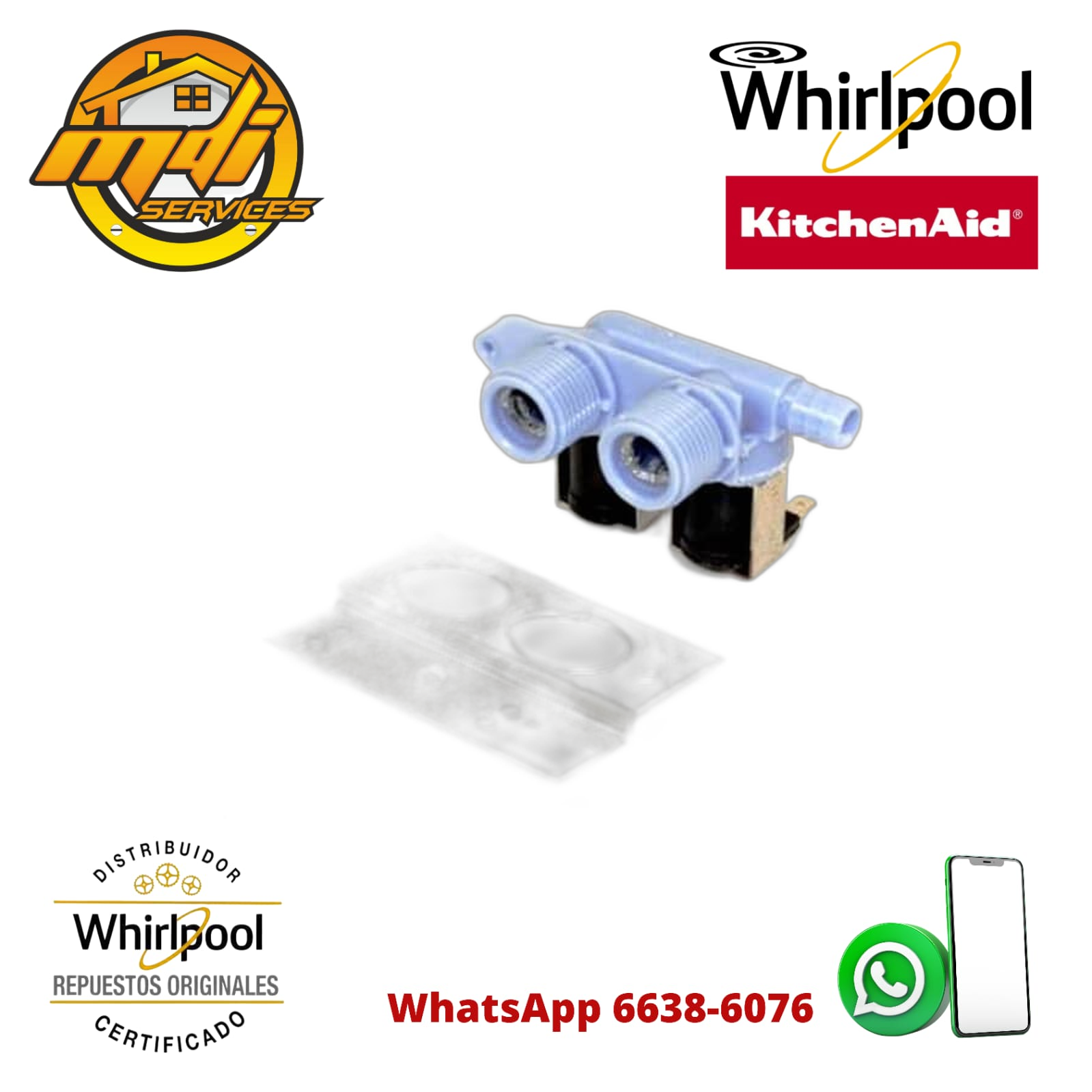 VALVULA LAVADORA WHIRLPOOL ORIGINAL FSP 285805