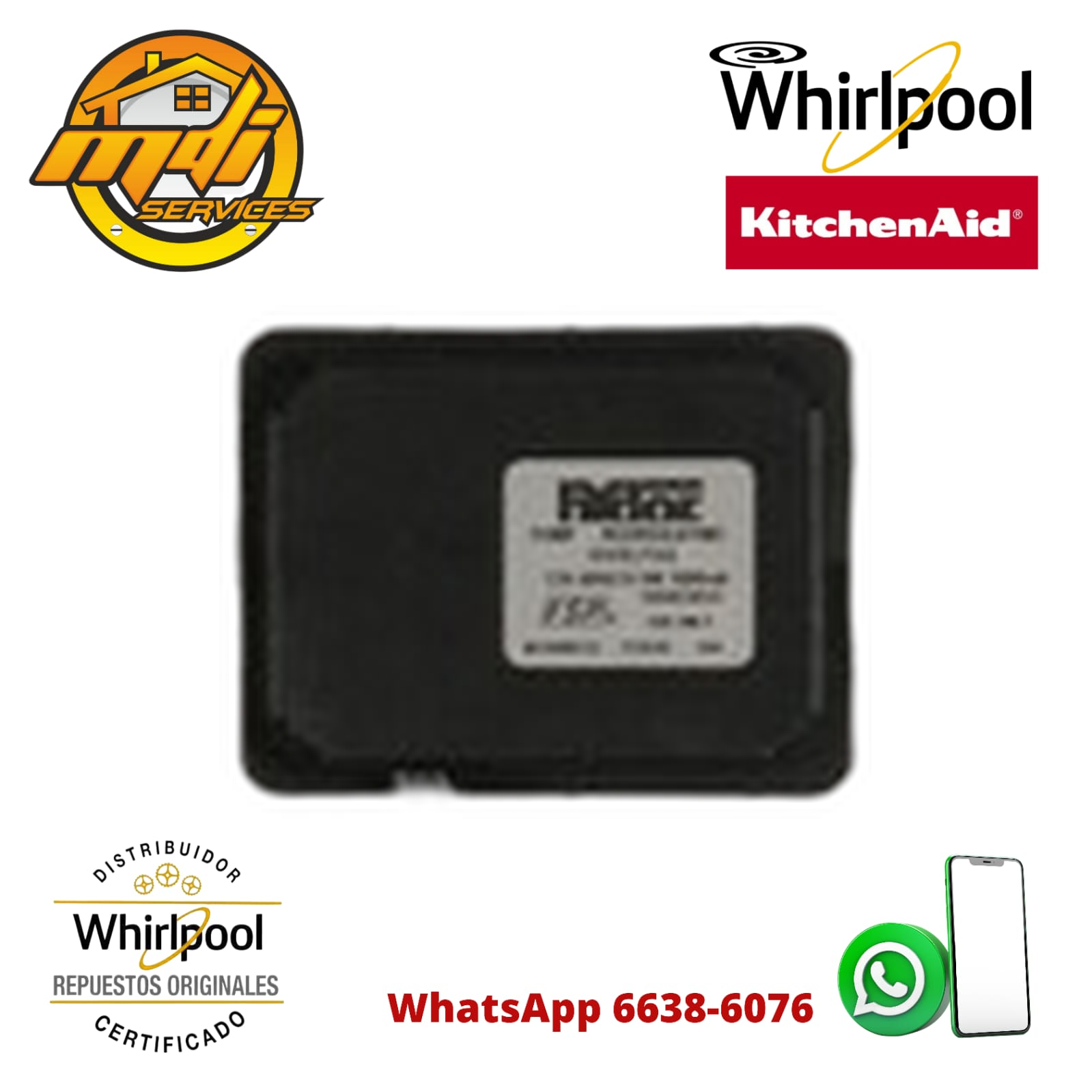 BOMBA FABRICADOR DE HIELO WHIRLPOOL ORIGINAL FSP W10489122