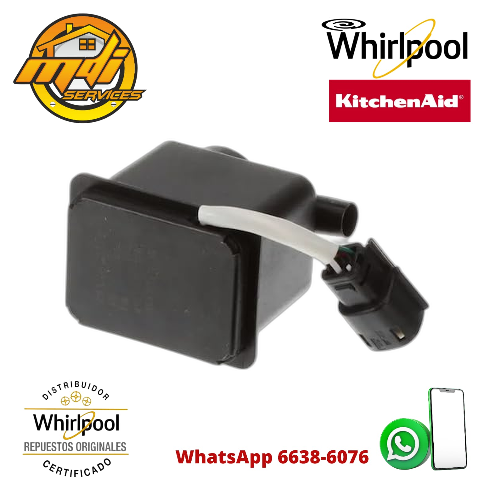 BOMBA FABRICADOR DE HIELO WHIRLPOOL ORIGINAL FSP W10747426 W10908287 W11542867